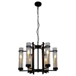ITALUX Aspen Wisząca E14 6x40W Czarny PND-31186-6A-BL