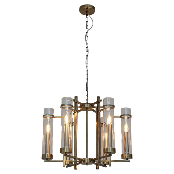 ITALUX Aspen Wisząca E14 6x40W Brązowy PND-31186-6A-ABR