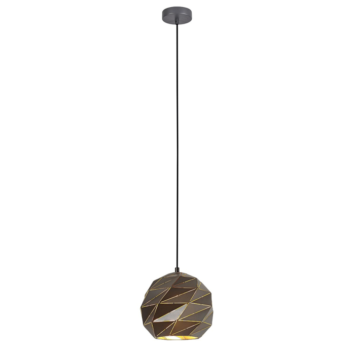 ITALUX Palermo Wisząca E27 1x40W Antracytowy PND-2424-1S-GR+GD