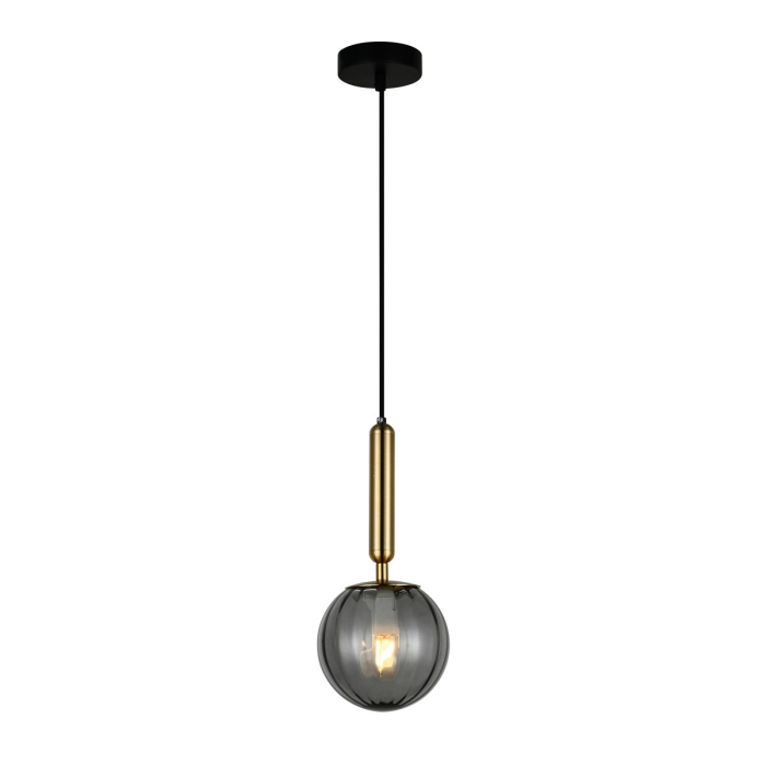 ITALUX Ravena Wisząca E27 LED zintegrowany 1x5W Mosiądz/Dymiony PND-2324-1 BRO+SG