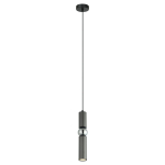 ITALUX Isidora Wisząca GU10 1x25W Czarny/Szary/Chrom PND-14290-1-GR