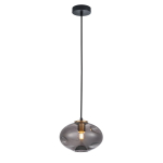 ITALUX Hatella Wisząca E27 1x40W Miedziany/Czarny PND-112038-1-BRO+SG