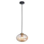 ITALUX Hatella Wisząca E27 1x40W Miedziany/Czarny PND-112038-1-BRO+AMB