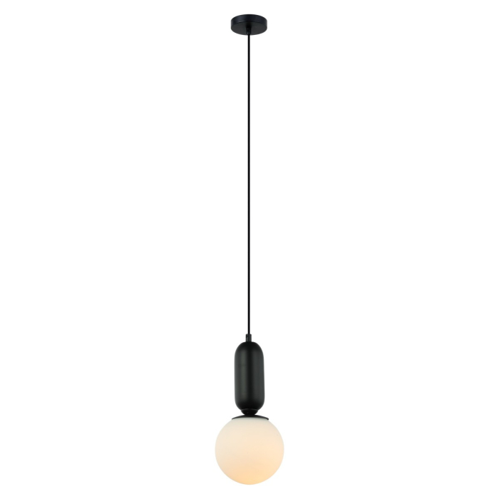 ITALUX Aldeva Wisząca E27 1x40W Czarny PND-02340-1S-BK
