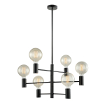 ITALUX Veva Wisząca E27 6x40W Czarny MDM3339/6 BK