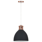 ITALUX Lola Wisząca E27 1x60W Grafitowy/Czerwony MD-HN8100-BK+RC