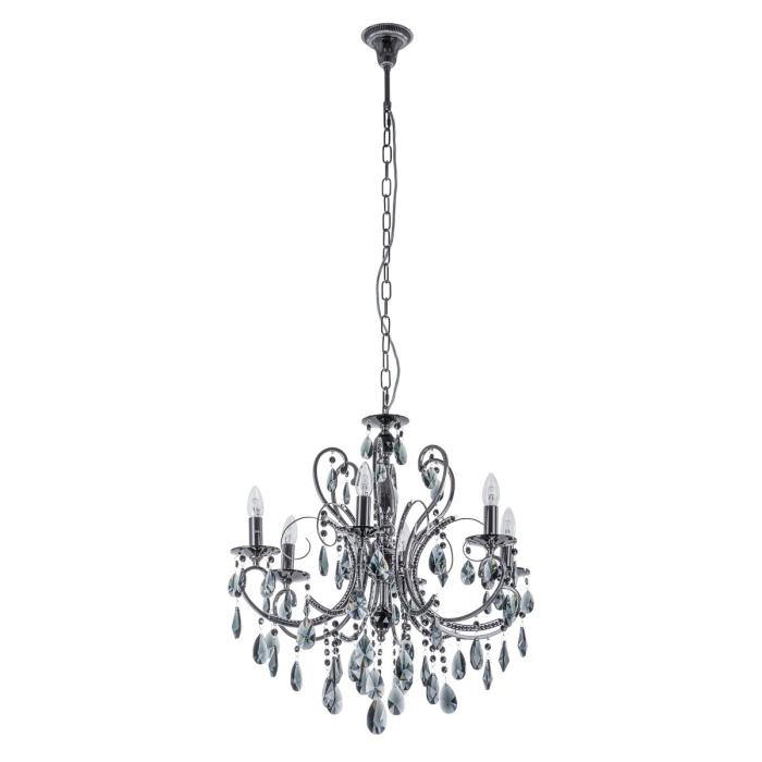 ITALUX Barocco Black Żyrandol E14 6x40W Czarny MD72709-6B