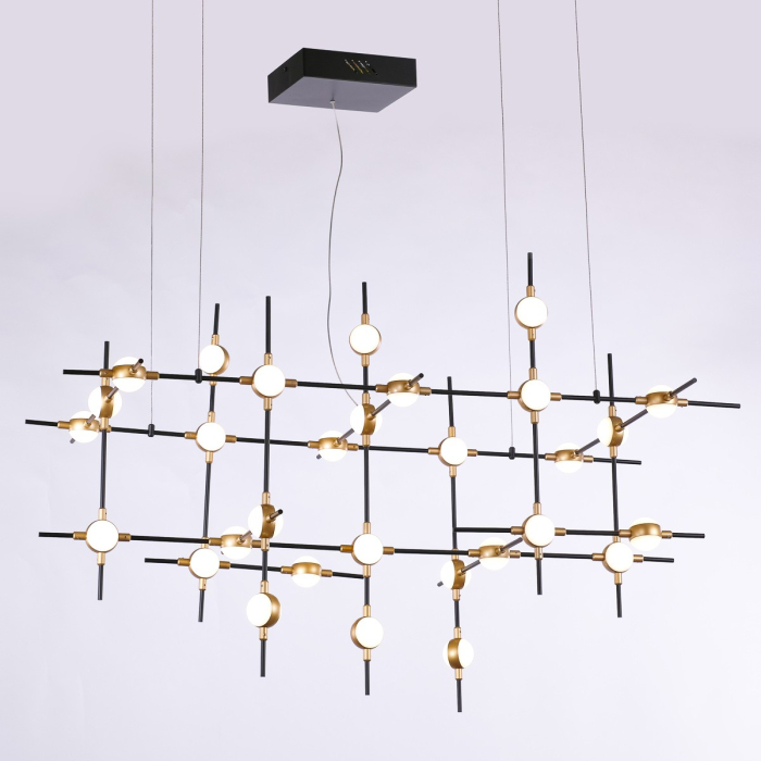 ITALUX Provenza Wisząca LED zintegrowany 72W 3000K 4800lm Czarny/Złoty MD18001067-30A BG