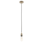 ITALUX Classo Wisząca E27 1x60W Brązowy DS-M-034 ANTIQUE BRASS