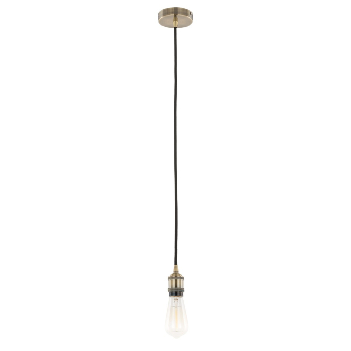 ITALUX Classo Wisząca E27 1x60W Brązowy DS-M-034 ANTIQUE BRASS