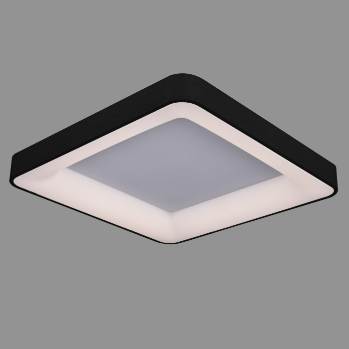 ITALUX Giacinto Plafon LED zintegrowany 50W 4000K 2750lm Czarny 5304-850SQC-BK-4