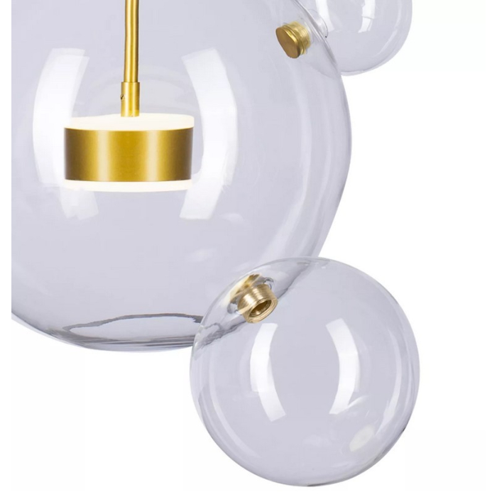 Step into Design Wisząca BUBBLES-14 LED Transparentny - Złoty 3000K