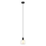 ITALUX Lamezia Wisząca E27 1x40W Czarny PND-67594-1-BK+CL