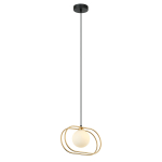 ITALUX Grosetta Wisząca G9 1x25W Złoty/Czarny PND-53423-1-GD