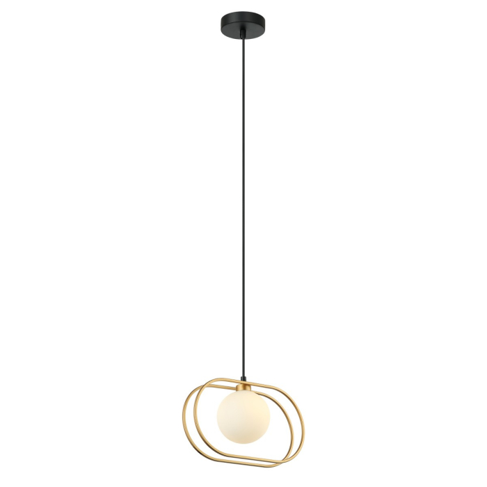 ITALUX Grosetta Wisząca G9 1x25W Złoty/Czarny PND-53423-1-GD