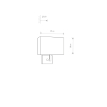 Nowodvorski HOTEL Ścienna Kinkiet Max moc 1x60W E27  Ecru 4730