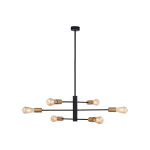 Nowodvorski ROTOR Sufitowa Wisząca Max moc 6x60W E27  Czarny 7937