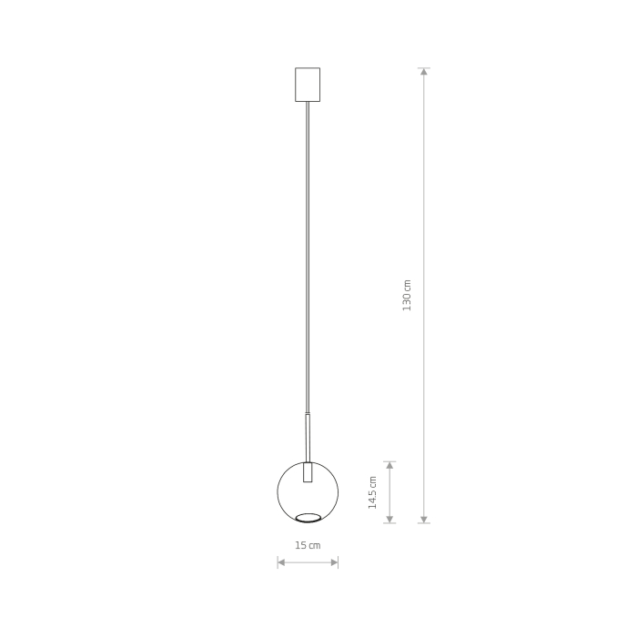 Nowodvorski SPHERE S Sufitowa Wisząca Max moc 10W G9  Transparentny 7847