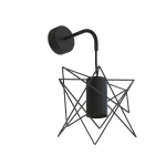 Nowodvorski GSTAR BLACK Ścienna Kinkiet Max moc 1 x 10W only LED GU10  Czarny 7796