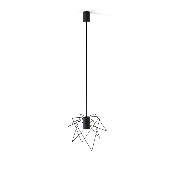 Nowodvorski GSTAR Sufitowa Wisząca Max moc 10W only LED GU10  Czarny 7795