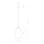 Nowodvorski PEAR M Sufitowa Wisząca Max moc 40W E27  Transparentny 7798