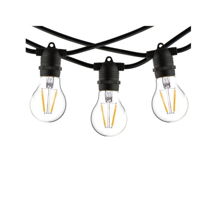 Nowodvorski FESTOON LIGHTS 6m Zewnętrzna Przenośna Max moc 15W E27 IP65 Czarny 7873