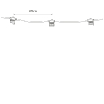 Nowodvorski FESTOON LIGHTS 6m Zewnętrzna Przenośna Max moc 15W E27 IP65 Czarny 7873