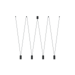 Nowodvorski MORE EYE Sufitowa Wisząca Max moc 10W only LED GU10  Czarny 7822