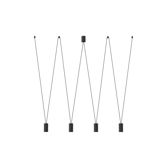 Nowodvorski MORE EYE Sufitowa Wisząca Max moc 10W only LED GU10  Czarny 7822