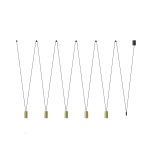 Nowodvorski MORE EYE Sufitowa Wisząca Max moc 10W only LED GU10  Mosiądz 7608
