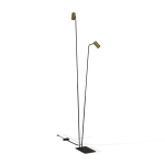 Nowodvorski MONO Podłogowa Max moc 10W only LED GU10  Mosiądz 7712