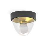 Nowodvorski NOOK Zewnętrzna Sufitowa Plafon Max moc 1X10W only LED E27 IP44 Złoty 7976