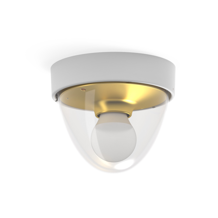 Nowodvorski NOOK Zewnętrzna Sufitowa Plafon Max moc 1x10W only LED E27 IP44 Złoty 7970