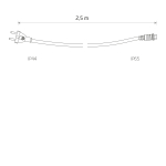 Nowodvorski POWER CORD FOR FESTOON LIGHTS Źródła światła i akcesoria  Akcesoria IP65 Czarny 7871