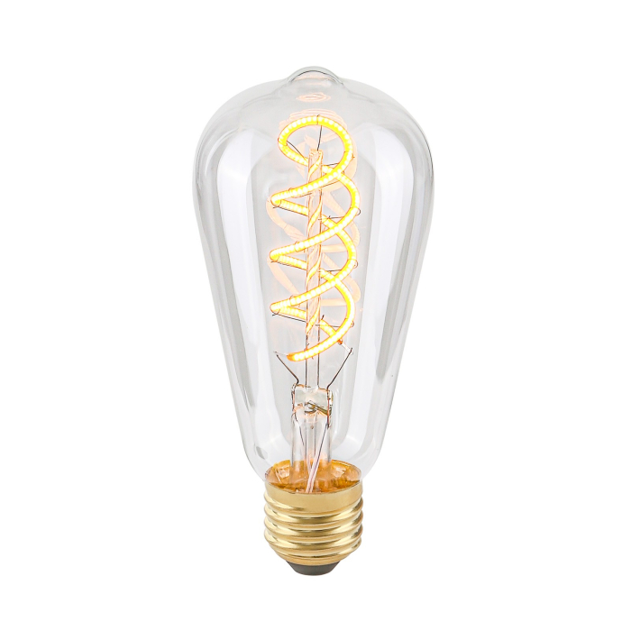 ITALUX  Spiral Clear Żarówka LED E27 4W 2200K 175lm Przezroczysty 801501 ST64