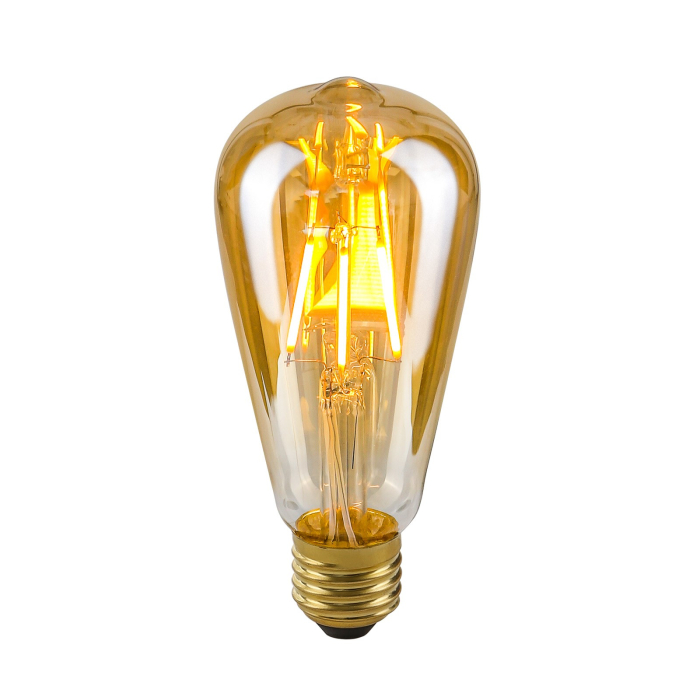 ITALUX  Amber Żarówka LED E27 4W 2200K 400lm Bursztynowy LDS-ST64-A ST64