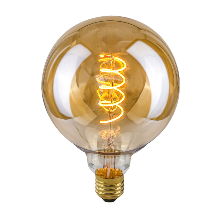 ITALUX  Spiral Amber Żarówka LED E27 4W 2200K 90lm Bursztynowy LDS-G125-SA G125