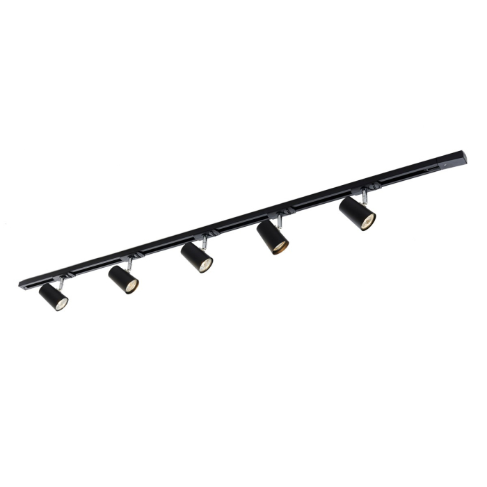 ITALUX Astley Szynoprzewody Zestaw GU10 5x35W Czarny 914121 BL