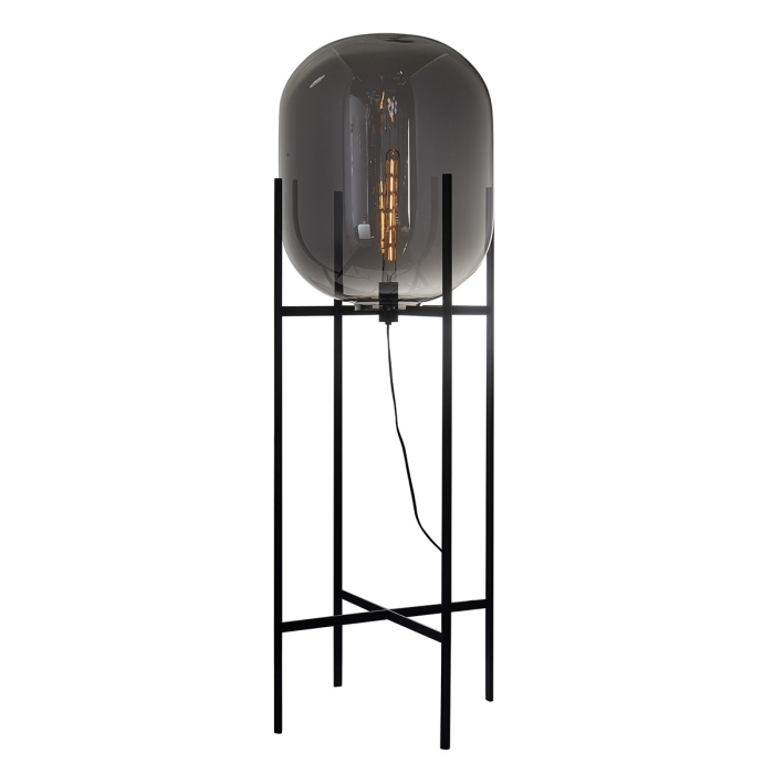 ITALUX Maversa Stojąca E27 1x60W Czarny/Grafit FL-82321-1A-L