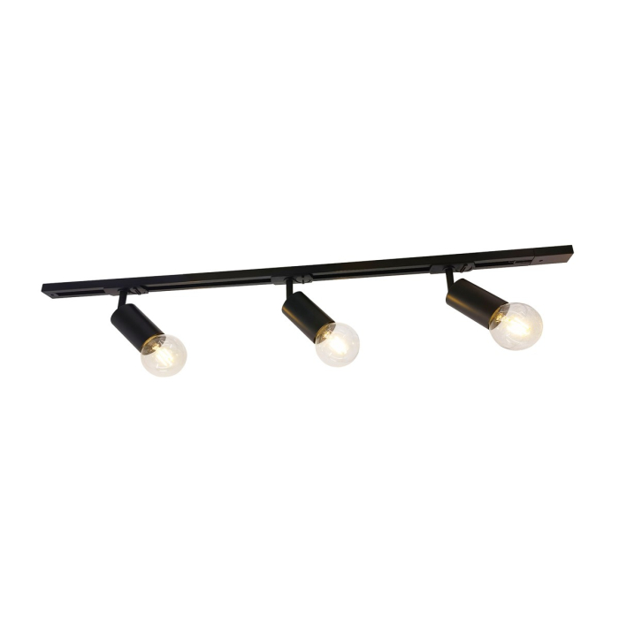ITALUX Marvi TR Dolores Szynoprzewody Zestaw E27 3x40W Czarny 922321-3-BL-SET