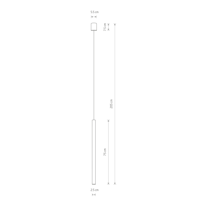 Nowodvorski LASER 750  Sufitowa Wisząca Max moc 1x10W only LED G9 Satynowy złoty 10450
