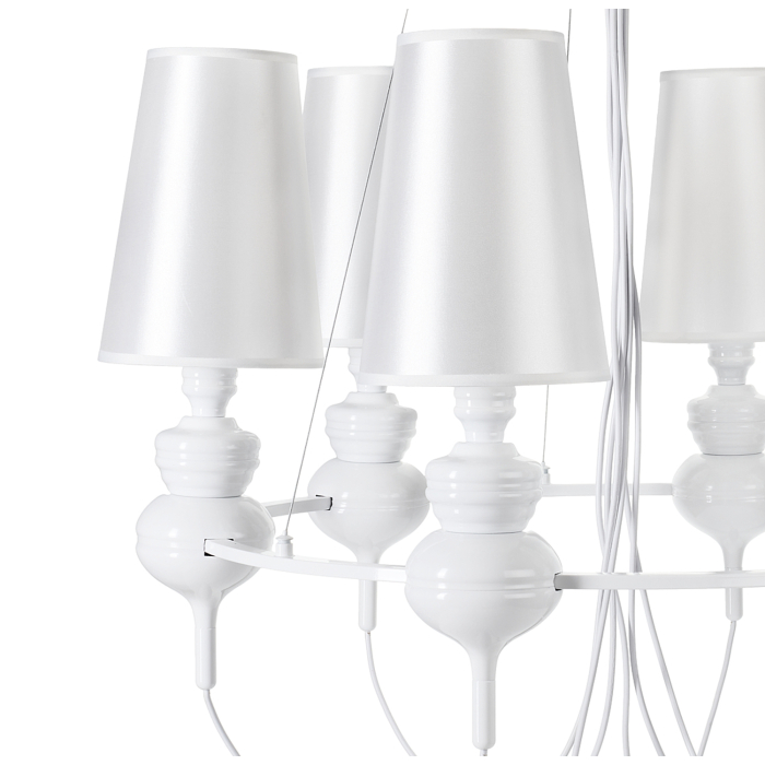 Step into Design Lampa wisząca QUEEN-6 biała