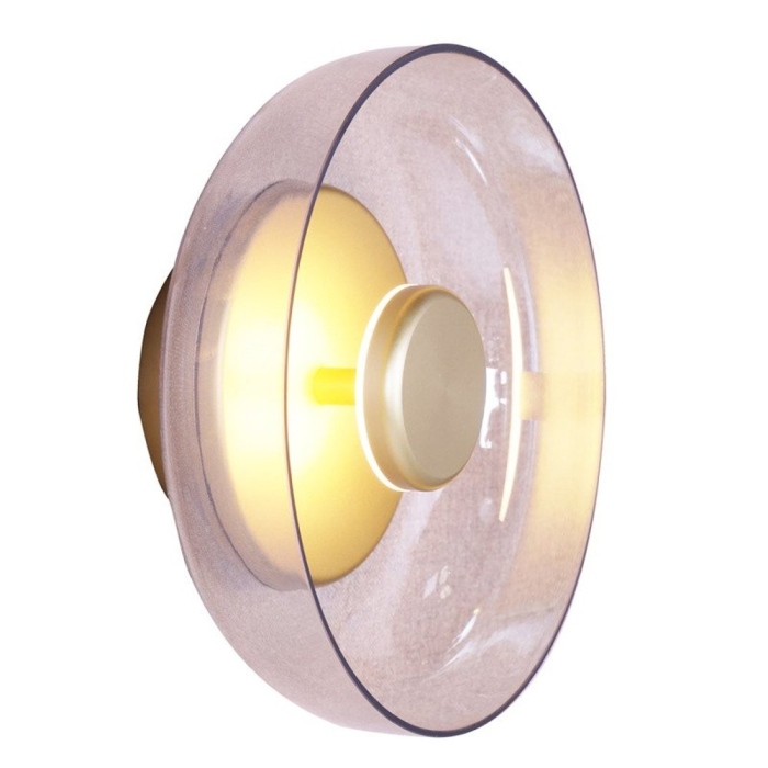 Step into Design Lampa ścienna DISCO LED złota 23cm