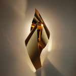 Step into Design Lampa ścienna AXEL LED złota 77cm