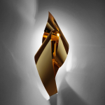 Step into Design Lampa ścienna AXEL LED złota 77cm