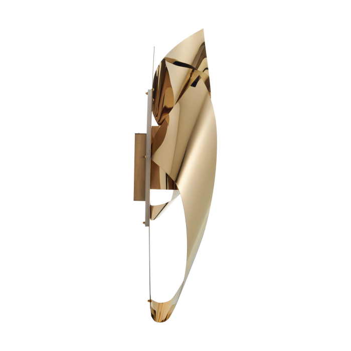 Step into Design Lampa ścienna AXEL LED złota 77cm