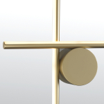 Step into Design Lampa ścienna ASTA złota 78cm