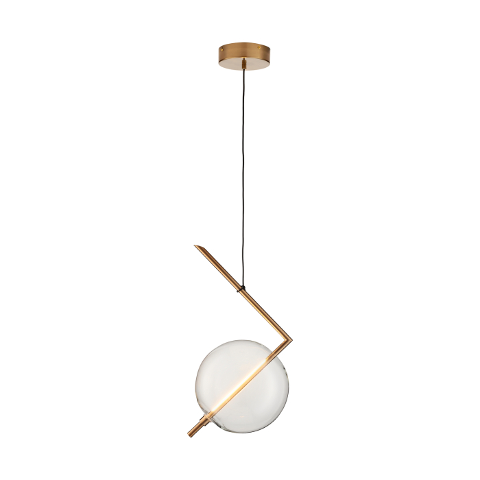 Step into Design Lampa wisząca AMORE- 1 złota 24cm