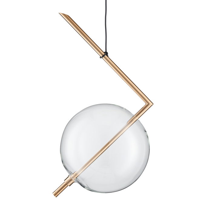 Step into Design Lampa wisząca AMORE- 1 złota 24cm