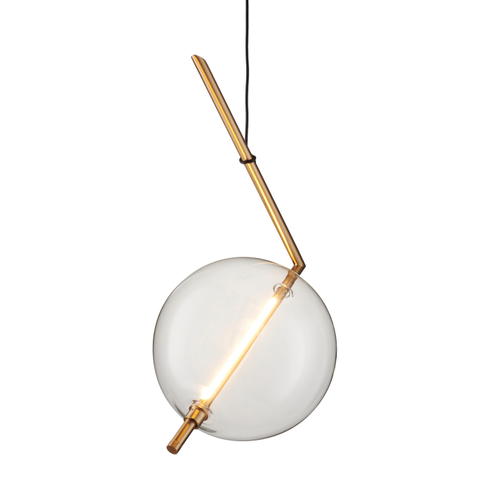 Step into Design Lampa wisząca AMORE- 1 złota 24cm